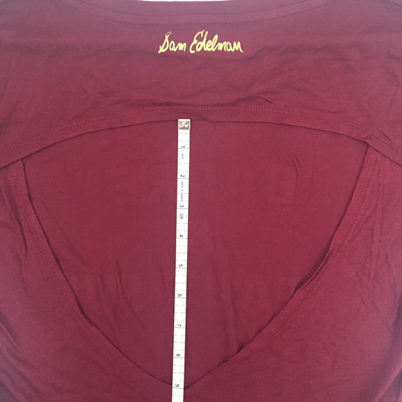 Sam Edelman cut out back T-shirt size M - Picture 7 of 8